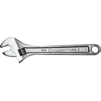 Cl&eacute;s &agrave; molette Crescent, 8" lo, la max. 1-1/8", Chrome St. Lawrence Industrial & Safety Supply