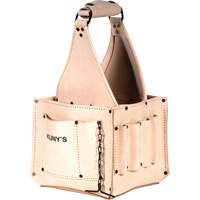 Porte-outils pour &eacute;lectricien et travaux d'entretien, Cuir, 17 pochettes, Beige St. Lawrence Industrial & Safety Supply