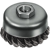 Brosse boisseau &agrave; fil nou&eacute;, 3" dia. x 5/8"-11 arbre St. Lawrence Industrial & Safety Supply