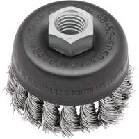 Brosse boisseau &agrave; fil nou&eacute;, 3" dia. x 5/8"-11 arbre St. Lawrence Industrial & Safety Supply