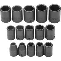 Jeu de douilles, Chocs, Prise 1/2", 6 pans St. Lawrence Industrial & Safety Supply