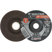 HP Combo Depressed Center Combination Wheel, 4" x 1/8", 5/8" Arbor, Type 27 St. Lawrence Industrial & Safety Supply