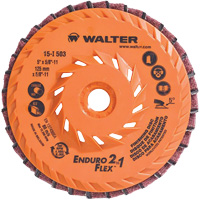 Meule &agrave; lamelles Enduro-Flex 2-in-1, 5" x 5/8"-11, Grain 80, C&eacute;ramique St. Lawrence Industrial & Safety Supply