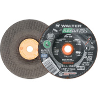 FLEXCUT MILL SCALE Grinding Wheel, 4-1/2", 36 Grit, Aluminum Oxide, 5/8"-11, 13300 RPM, Type 29 St. Lawrence Industrial & Safety Supply