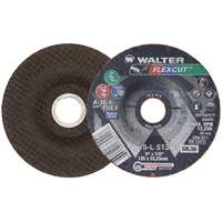 FLEXCUT Grinding Wheel, 5", 36 Grit, Aluminum Oxide, 7/8", 12200 RPM, Type 29 St. Lawrence Industrial & Safety Supply