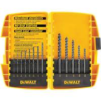 Jeu de forets noirs et dor&eacute;s, 13 morceaux, Acier rapide St. Lawrence Industrial & Safety Supply