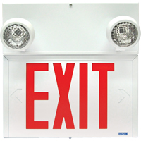 Stella Combination Signs - Exit, LED, Hardwired, 12-1/8" L x 12-1/2" W, English St. Lawrence Industrial & Safety Supply
