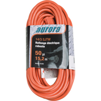 Vinyl Extension Cord, Outdoor, SJTW, 14/3 AWG, 15 A, 50' St. Lawrence Industrial & Safety Supply
