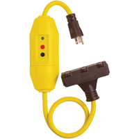 GFCI Protected Tri-Cords, 120 V, 15 A, 2' Cord St. Lawrence Industrial & Safety Supply