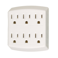 Adaptateurs, 6 Prise(s), 15 A, 1875 W, 125 St. Lawrence Industrial & Safety Supply