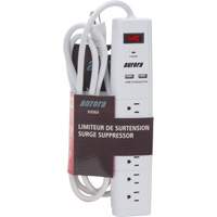 Limiteur de surtension avec chargeur USB, 6 Prises, 1200 J, 1875 W, Cordon 6' St. Lawrence Industrial & Safety Supply