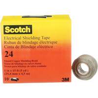 Scotch&reg; Electrical Shielding Tape, 25.4 mm (1") x 4.6 m (15'), Black, 16 mils St. Lawrence Industrial & Safety Supply