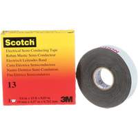 Scotch&reg; Electrical Semi-Conducting Tape, 19 mm (3/4") x 4.6 m (15'), Black, 30 mils St. Lawrence Industrial & Safety Supply