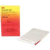 Livret d'&eacute;tiquettes pour le marquage de fils pr&eacute;imprim&eacute;es ScotchCode St. Lawrence Industrial & Safety Supply