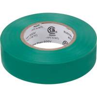 Electrical Tape, 19 mm (3/4") x 18 M (60'), Green, 7 mils St. Lawrence Industrial & Safety Supply
