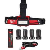 Low-Profile USB Headlamp, LED, 600 Lumens, 2 Hrs. Run Time, Rechargeable Batteries St. Lawrence Industrial & Safety Supply