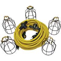 Guirlande &eacute;lectrique &agrave; DEL avec connecteur, 5 Lumi&egrave;res, 50' lo, Boîtier en M&eacute;tal St. Lawrence Industrial & Safety Supply