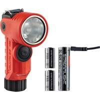 Lame de poche &agrave; alimentation multiple &agrave; angle droit pour casque Vantage 180 X, DEL, Piles Rechargeable/CR123A, Polym&egrave;re de nylon St. Lawrence Industrial & Safety Supply