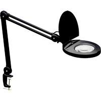 Lampe loupe ajustable, Dioptrie 3, Ampoule DEL, Bras de 47", Pinces serre-joints, Noir St. Lawrence Industrial & Safety Supply