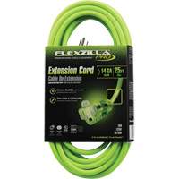 Cordon rallonge industriel Flexzilla Pro, Toutes saisons, SJTW, AWG 14/3, 15 A, 25' St. Lawrence Industrial & Safety Supply
