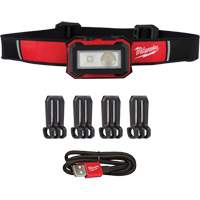 Magnetic Headlamp & Task Light, LED, 450 Lumens, 2.5 Hrs. Run Time, Rechargeable Batteries St. Lawrence Industrial & Safety Supply