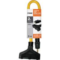 Triple Tap Adapter, Outdoor, STW, 12/3 AWG, 15 A, 3 Outlet(s), 2' St. Lawrence Industrial & Safety Supply