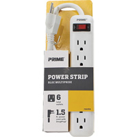 Bloc multiprise, 6 Prise(s), 1-1/2', 15 A, 1875 W, 125 V St. Lawrence Industrial & Safety Supply