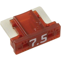 Fusible &agrave; lames pour automobiles LP de la s&eacute;rie MINI, Cartouche, 7,5 A, 58 V St. Lawrence Industrial & Safety Supply