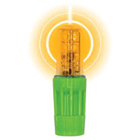 Lampe &agrave; DEL tr&egrave;s lumineuse Rocket II pour les fouets d'avertissement style &agrave; douille 1156, Clignotement, Ambr&eacute;e St. Lawrence Industrial & Safety Supply
