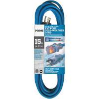 Cordon rallonge pour le froid extr&ecirc;me Glacier Flex, Ext&eacute;rieur, SJTW, AWG 16/3, 13 A, 15' St. Lawrence Industrial & Safety Supply