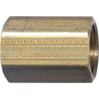 Pipe Coupling, Brass, 3/4" St. Lawrence Industrial & Safety Supply